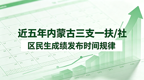 近五年内蒙古三支一扶/社区民生成绩发布时间规律 近五年内蒙古三支一扶/社区民生成绩发布时间规律