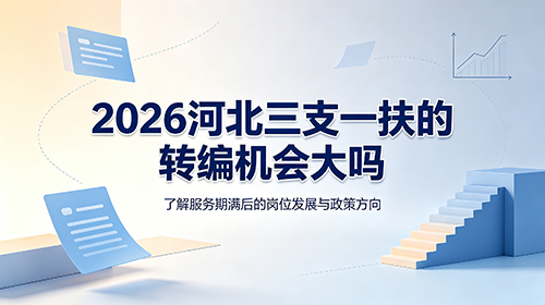 2026河北三支一扶转编机会大吗? 2026河北三支一扶转编机会大吗?