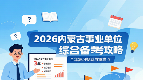 2026内蒙古事业单位综合备考攻略|全年复习规划与重难点 2026内蒙古事业单位综合备考攻略|全年复习规划与重难点