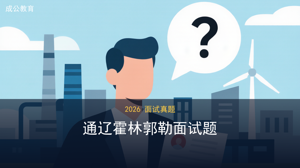 2026年7月26日通辽霍林郭勒面试题 2026年7月26日通辽霍林郭勒面试题