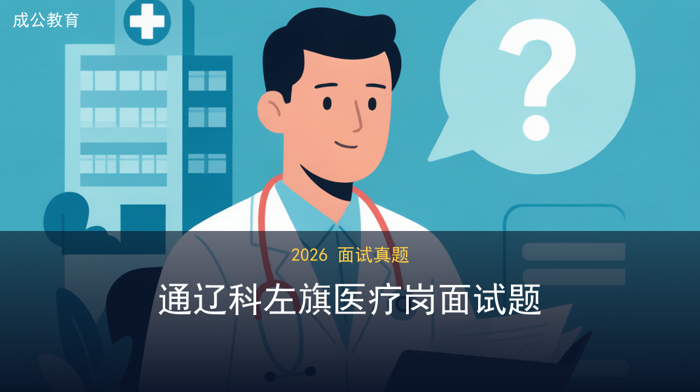 2026年7月27日内蒙古通辽科左旗事业单位面试题(医疗岗) 2026年7月27日内蒙古通辽科左旗事业单位面试题(医疗岗)