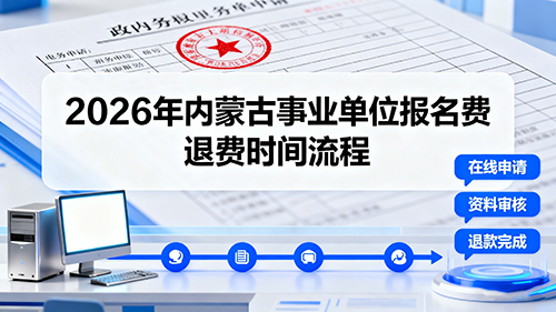 2026年内蒙古事业单位报名费退费时间流程