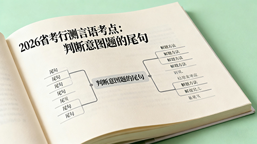 2026省考行测言语考点:判断意图题的尾句