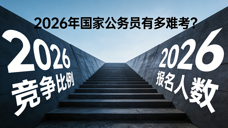 2026年国家公务员有多难考?