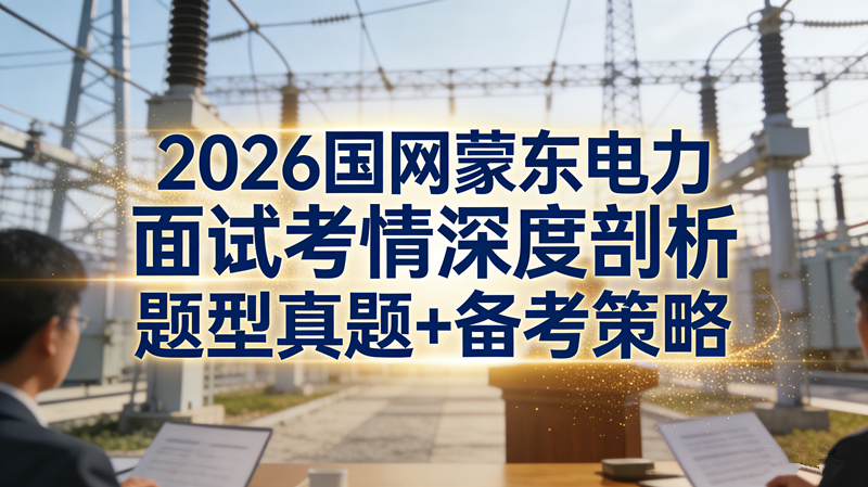 2026国网蒙东电力面试考情深度剖析 题型真题+备考策略 2026国网蒙东电力面试考情深度剖析 题型真题+备考策略