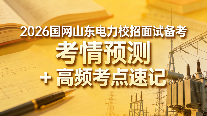 2026国网山东电力校招面试备考 考情预测 + 高频考点速记