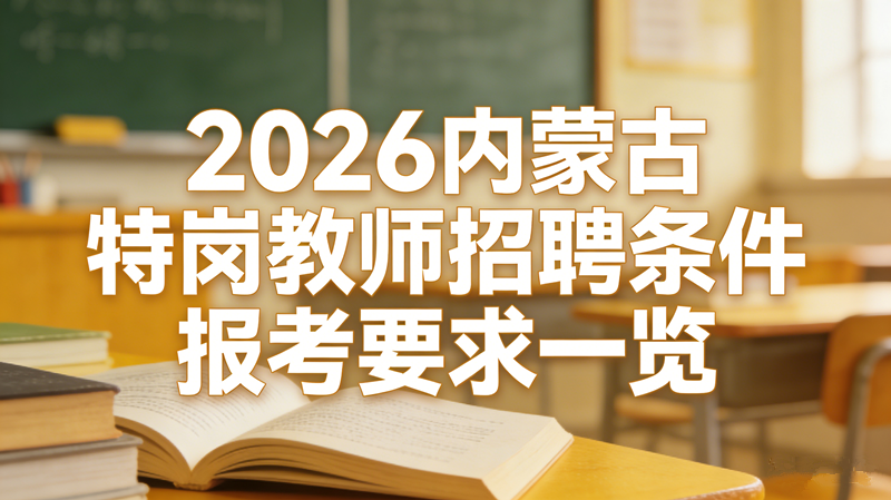 2026内蒙古特岗教师招聘条件 报考要求一览 2026内蒙古特岗教师招聘条件 报考要求一览