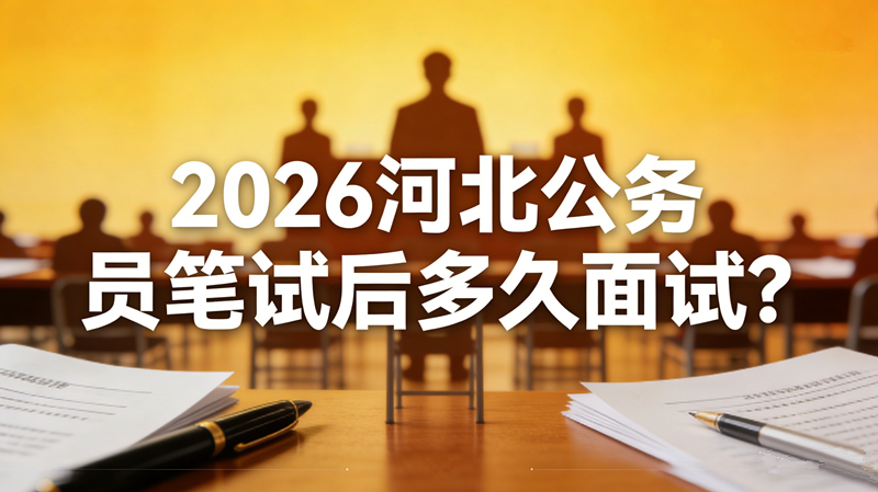 2026河北公务员笔试后多久面试?