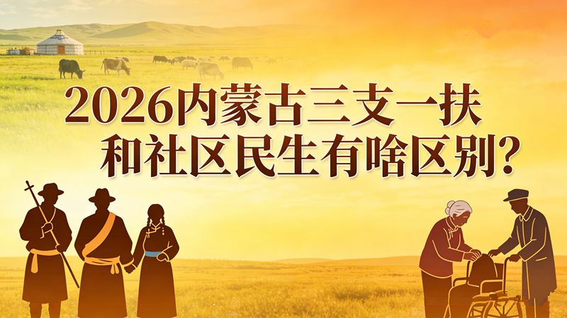 2026内蒙古三支一扶和社区民生有啥区别? 2026内蒙古三支一扶和社区民生有啥区别?