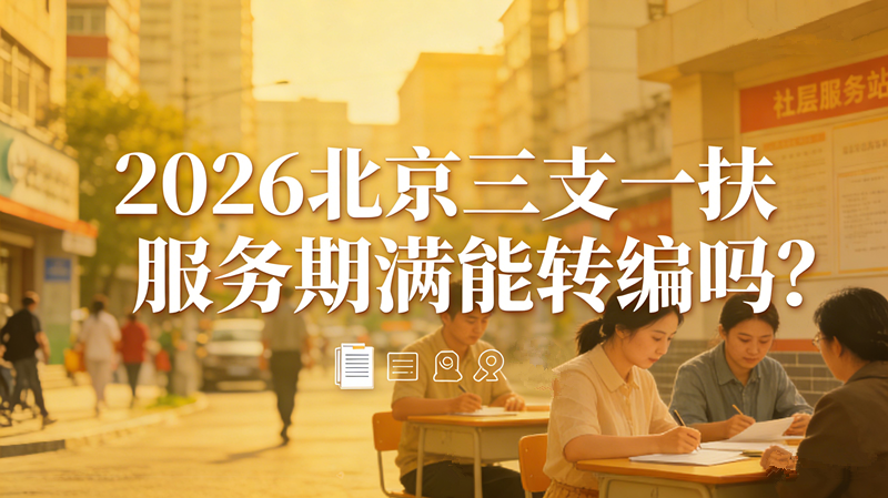 2026北京三支一扶服务期满能转编吗?事业编落编条件全解析 2026北京三支一扶服务期满能转编吗?事业编落编条件全解析