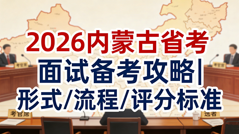 2026内蒙古省考面试备考攻略|形式/流程/评分标准