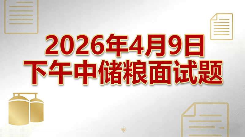 2026年4月9日下午中储粮面试题