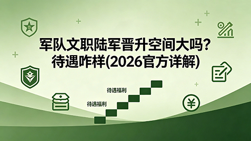 军队文职陆军晋升空间大吗?待遇咋样(2026官方详解) 军队文职陆军晋升空间大吗?待遇咋样(2026官方详解)